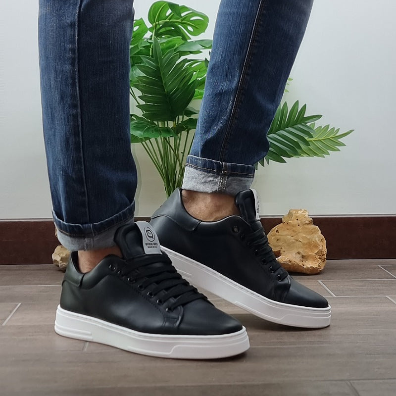 SCARPE SNEAKERS SIENNA IN PELLE VITELLO NERO