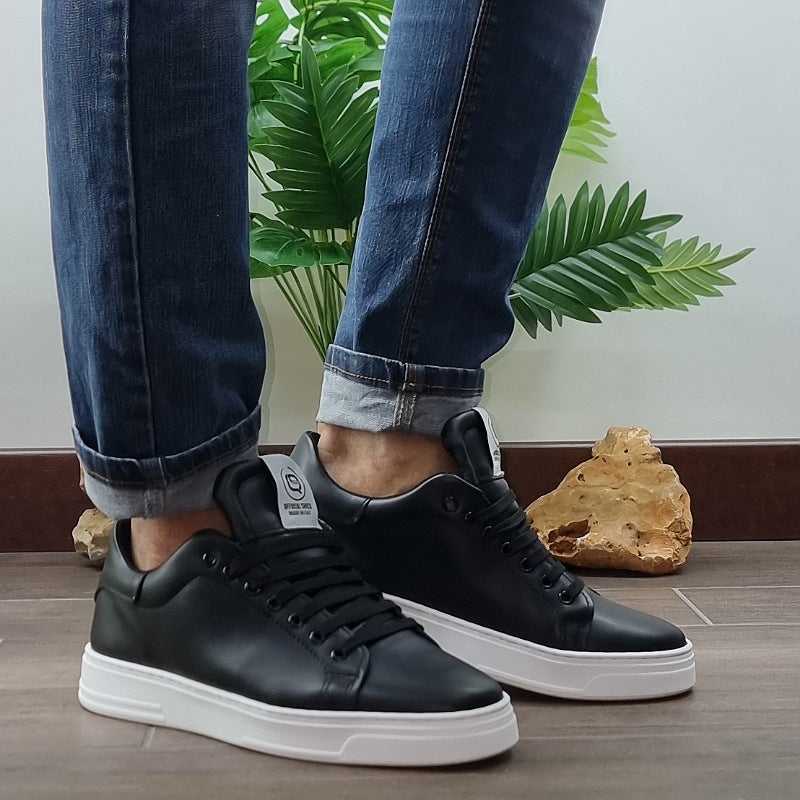 SCARPE SNEAKERS SIENNA IN PELLE VITELLO NERO
