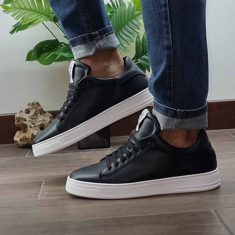 SCARPE SNEAKERS SIENNA IN PELLE VITELLO NERO
