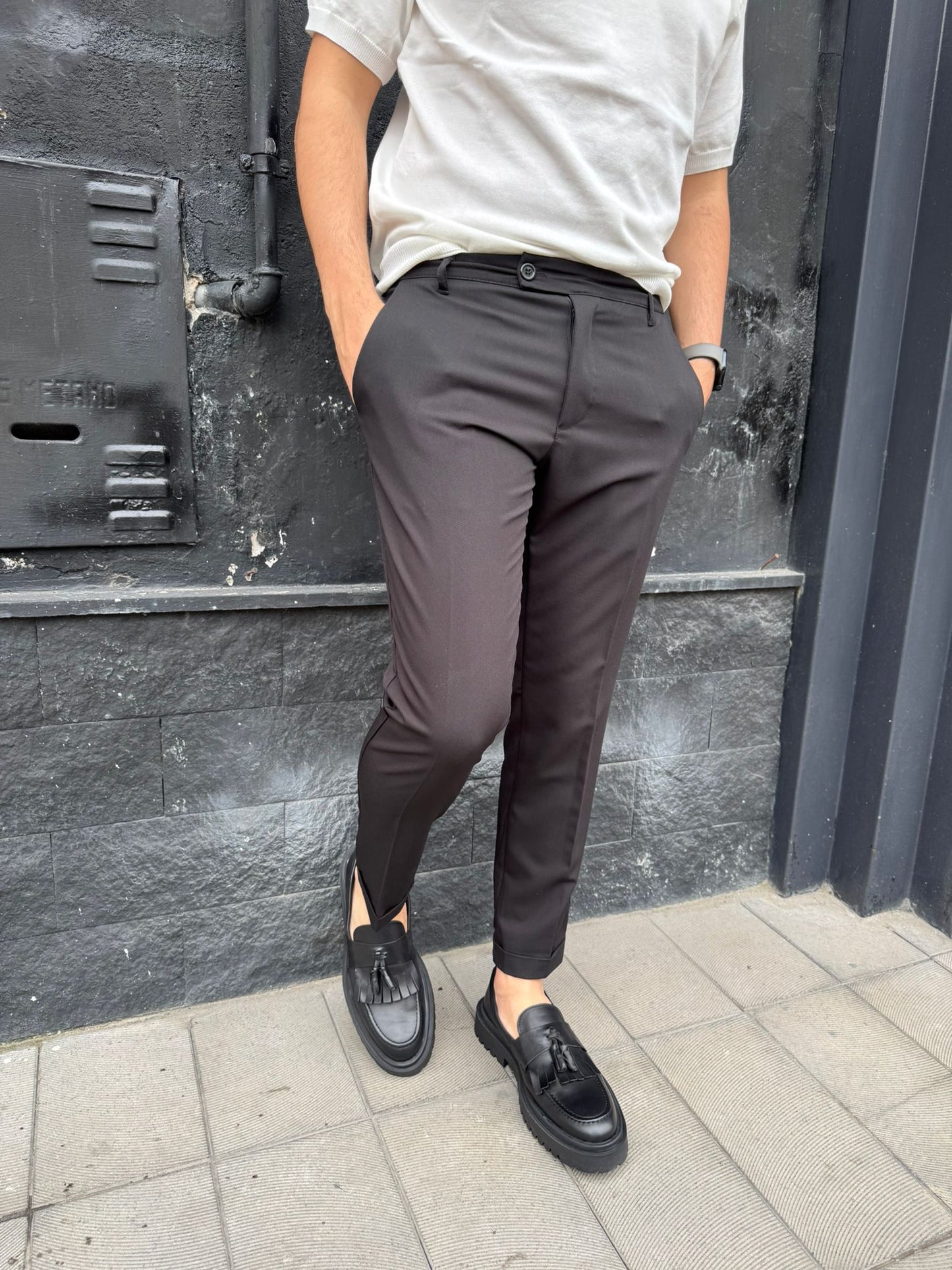 Pantalone Boston nero