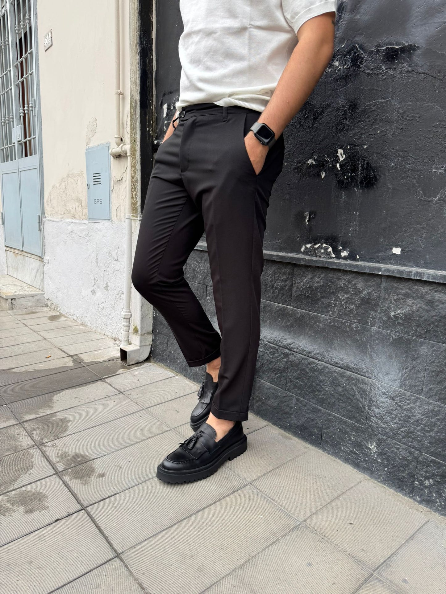 Pantalone Boston nero