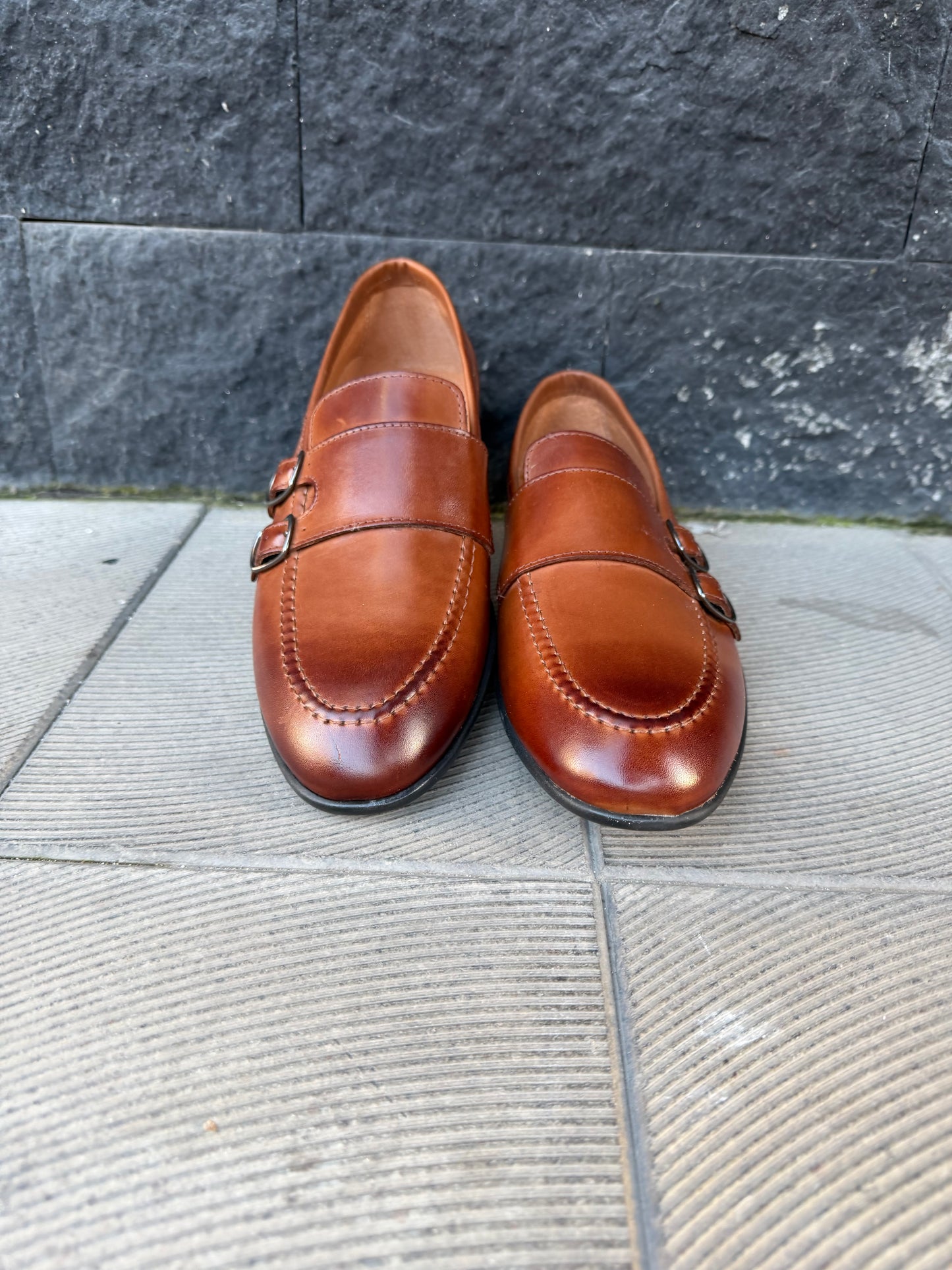 Mocassino con doppia fibbie