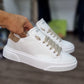 SNEAKERS GALAXY BIANCO RETRO TAUPE