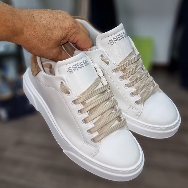 SNEAKERS GALAXY BIANCO RETRO TAUPE