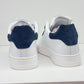 SIERRA SNEAKERS PELLE VIT.BIANCO RIPORTO CAM-BLU