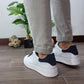 SIERRA SNEAKERS PELLE VIT.BIANCO RIPORTO CAM-BLU