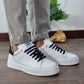 SIERRA SNEAKERS PELLE VIT.BIANCO RIPORTO CAM-BLU