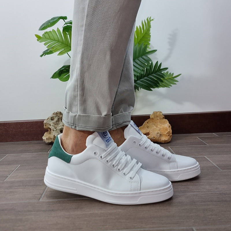 SIERRA- SNEAKERS VITEL.BIANCO RIPORTO CAM.VERDE