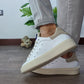 HAMMER SNEAKERS VIT. BIANCO RIPORTO CAM. SABBIA