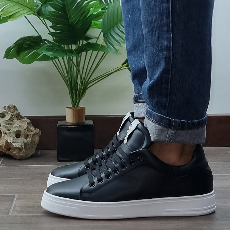 SCARPE  SNEAKERS SIENNA IN PELLE VITELLO NERO