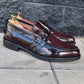 mocassino college bordeaux effetto vintage