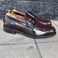 mocassino college bordeaux effetto vintage