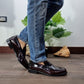 mocassino college bordeaux effetto vintage