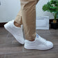 sneakers sierra in pelle bianco