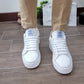 sneakers sierra in pelle bianco