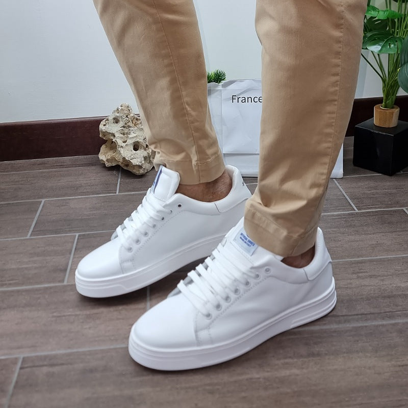sneakers sierra in pelle bianco