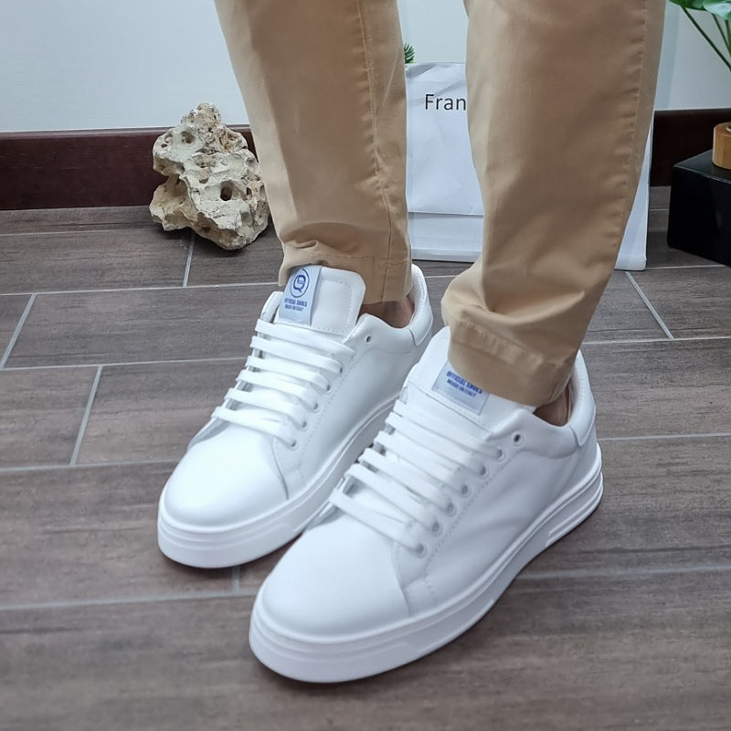 sneakers sierra in pelle bianco