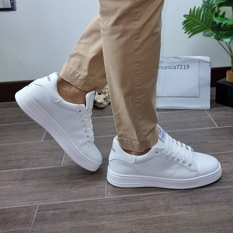 sneakers sierra in pelle bianco