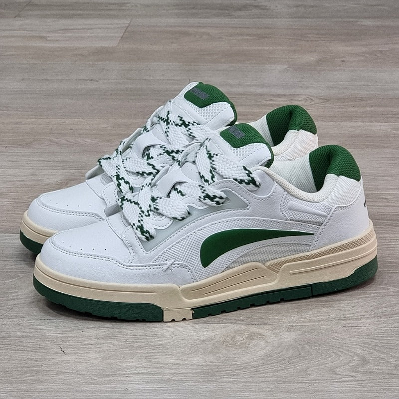 lanvvinn  sneakers bianco+verde