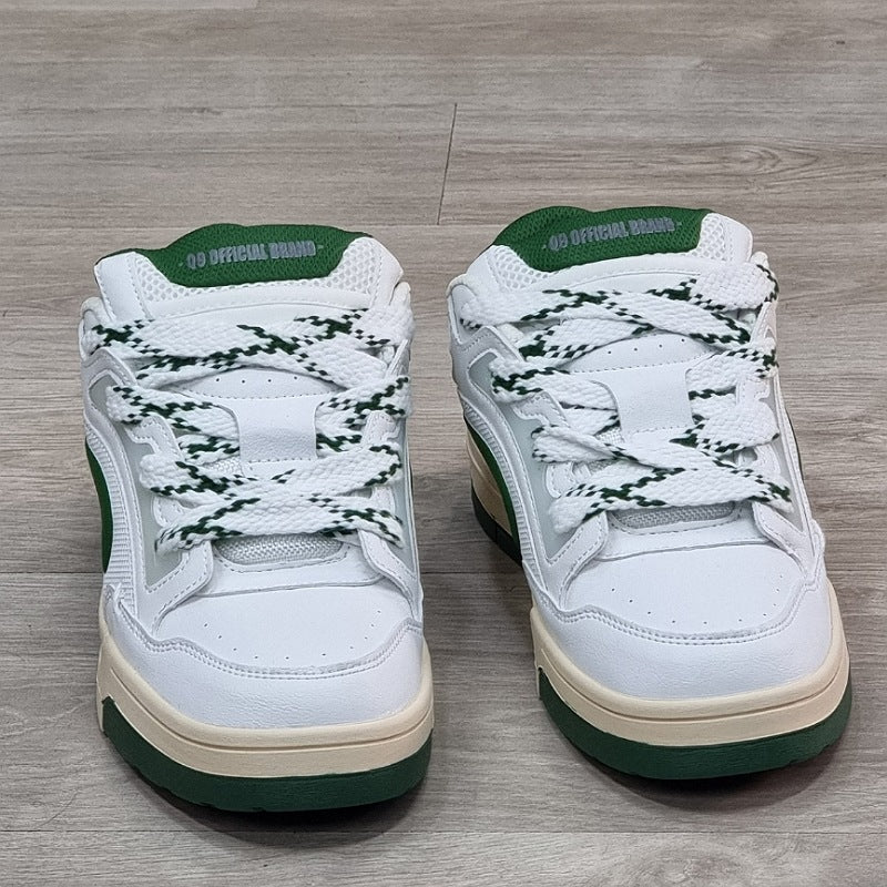 lanvvinn  sneakers bianco+verde