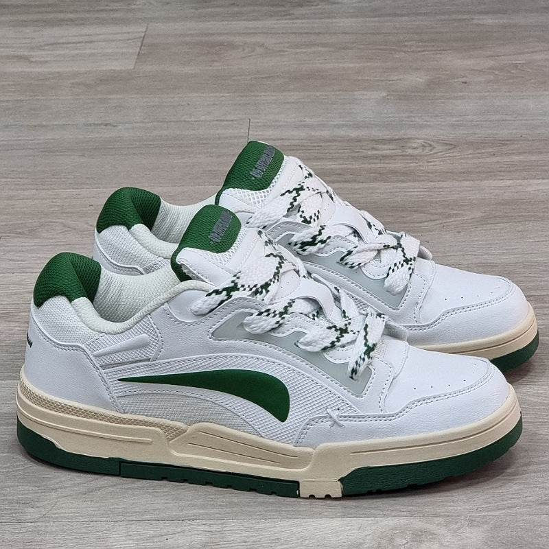 lanvvinn  sneakers bianco+verde