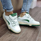 lanvvinn  sneakers bianco+verde