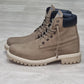 scarponcino pelle nabuk taupe