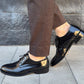 derby in pelle abrasivato nero
