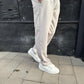 Pantalone casual fondo ambio grigio