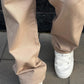 Jeans baggy beige
