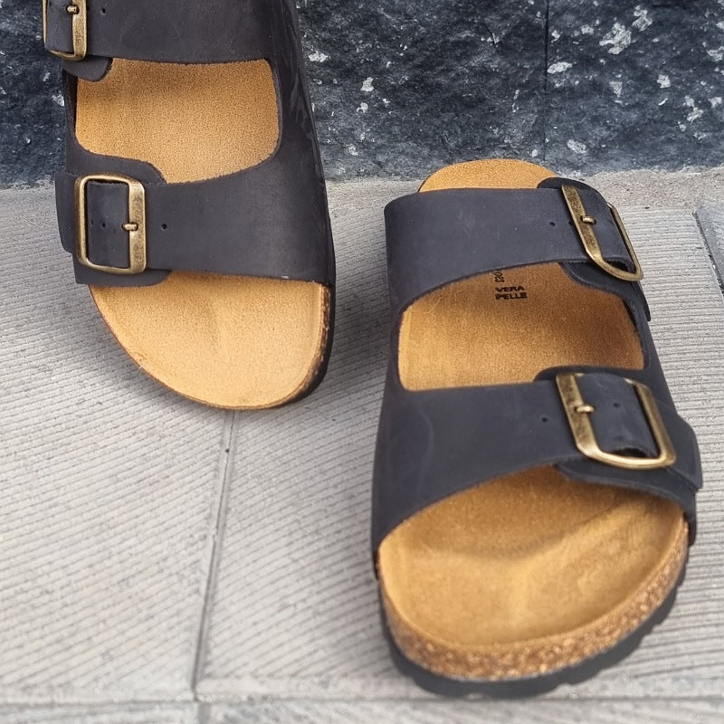 Sandali santorini nero