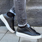 Sneakers  -Q9- brend in pelle vitello nero