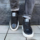 Sneakers  -Q9- brend in pelle vitello nero