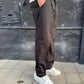 Pantalone casual fondo ambio nero
