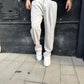 Pantalone casual fondo ambio grigio